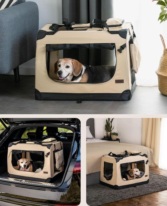 Produktbild Dibea Hundetransportbox (Hund, Waschbar, Atmungsaktiv, Abschliessbar, Faltbar)