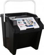 Produktbild Tontarelli vertikaler eimer mit griff moda 28l weiss/schwarz (28 l)
