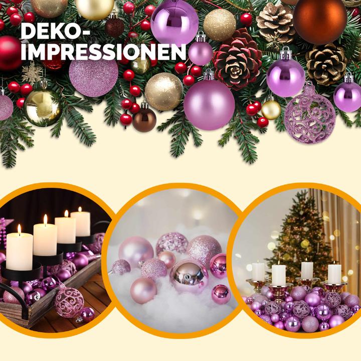 Produktbild Deuba Weihnachtsbaumkugeln (100 -teilig)
