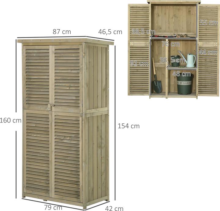 Actual product image Outsunny Tool shed