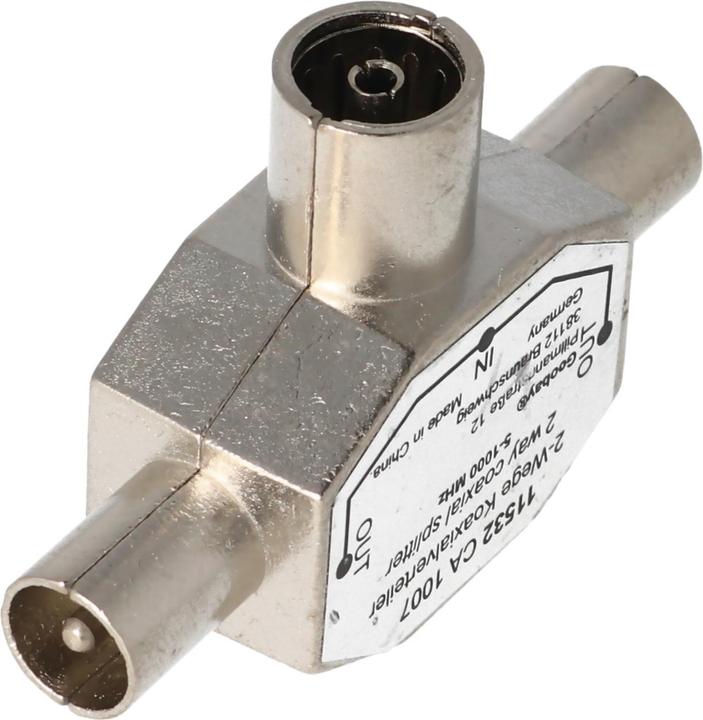Actual product image Value Coaxial T-adapter (Terminal strips)