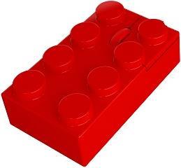 Immagine prodotto Mustard Swag Brick Mouse senza fili, rosso (Senza fili)