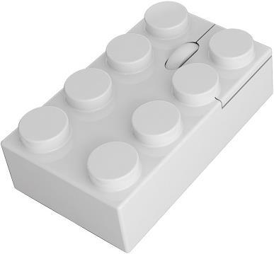 Produktbild Mustard Swag Brick Mouse Wireless, weiss (Kabellos)