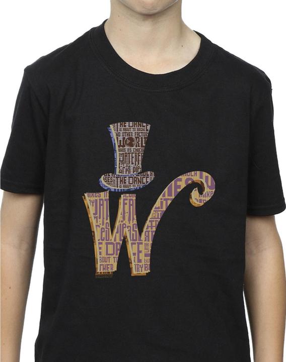 Immagine prodotto Willy Wonka & the Chocolate Factory W Logo Hat Maglietta Ragazzi (140, 146)