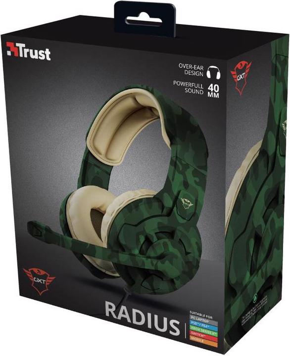 Immagine prodotto Trust Cuffia GXT 411C Radius Green (Cablato)