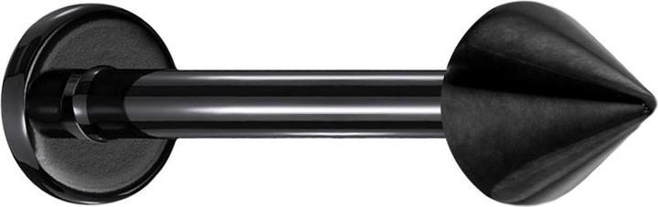 Star Piercing Micro Labret schwarz mit Cone (ohne Messing, Titan G23)