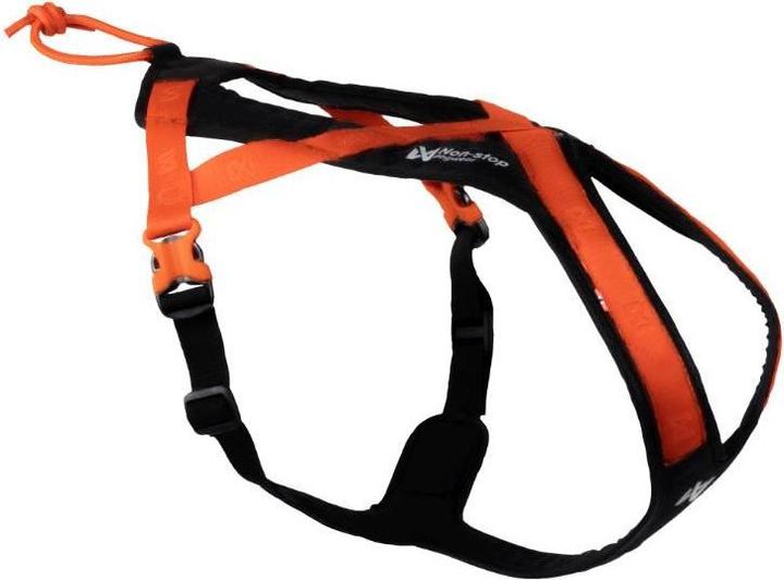 Actual product image Non-Stop Dogwear Non-Stop - Harness Rush - Black/Orange - 7 (7, Dog, General)