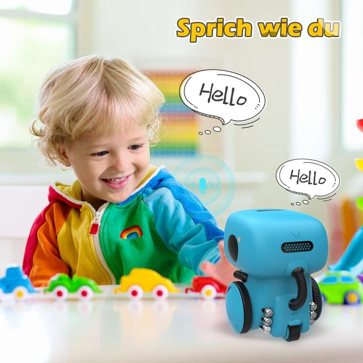 Actual product image Remoking Interactive Robot Learning Toy, Blue