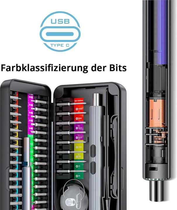 Actual product image Stahlwerk Precision screwdriver set EPS-58 ST 58-piece cordless precision mechanics