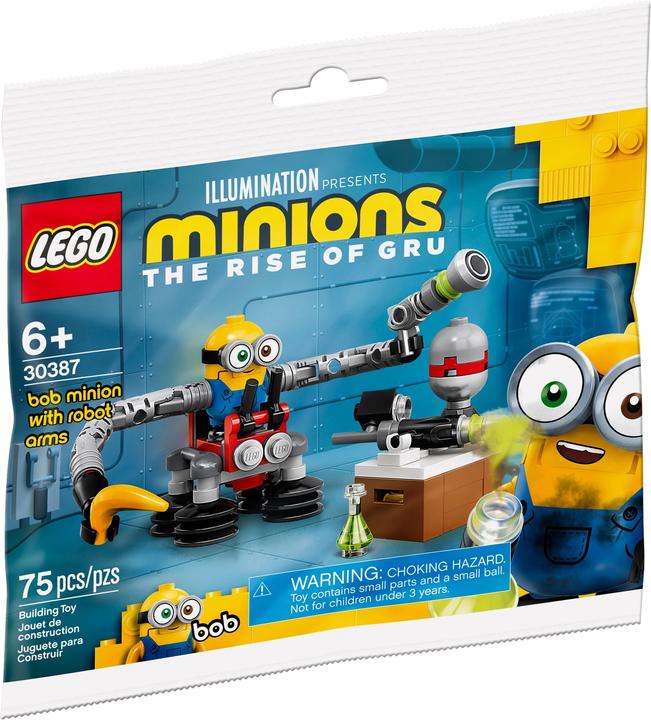 Image du produit LEGO Minions The Rise of Gru Minion Bob avec des bras robotiques (30387, LEGO Minions)