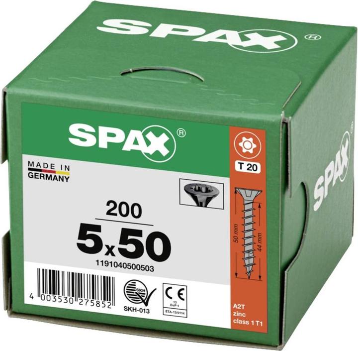 Immagine prodotto Spax Viti mordenti per pannelli truciolati (200 Viti per pezzo)