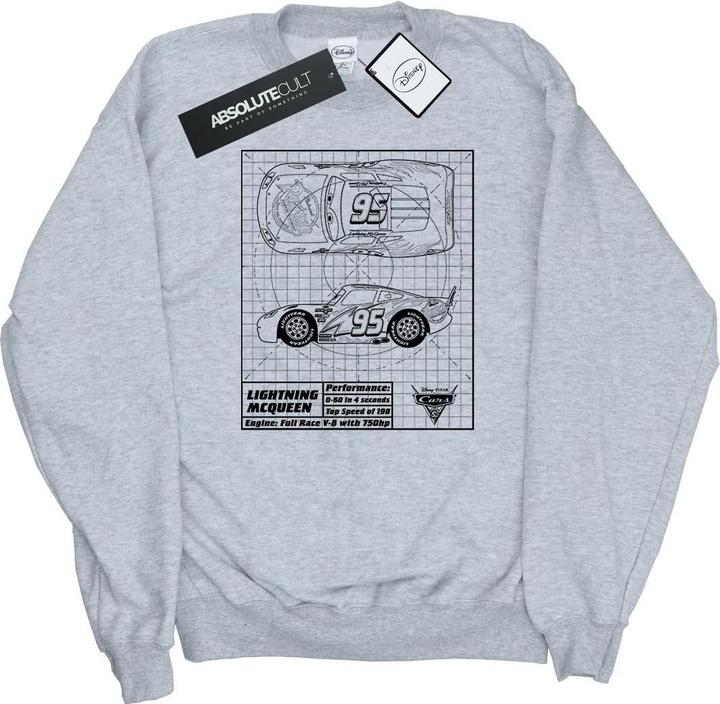 Disney Cars Lightning McQueen Blueprint Sweatshirt