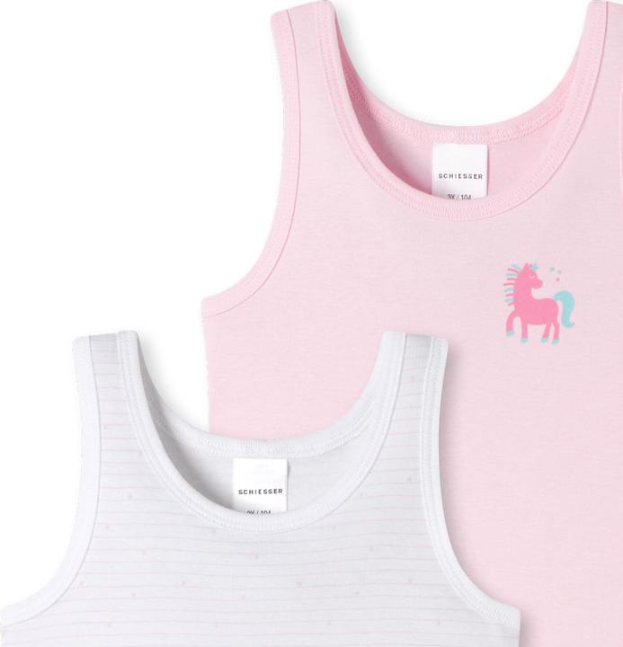 Immagine prodotto Schiesser Confezione di 6 magliette di cotone biologico a coste fini per bambini (128)