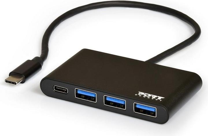 Port Designs Hub USB-C (USB-C, 3 Ports)
