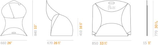 Actual product image flux Chair White