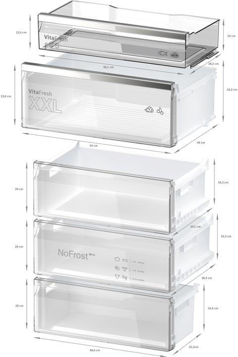 Produktbild Bosch Hausgeräte KGN49LBCF (Freistehend, 440 l)