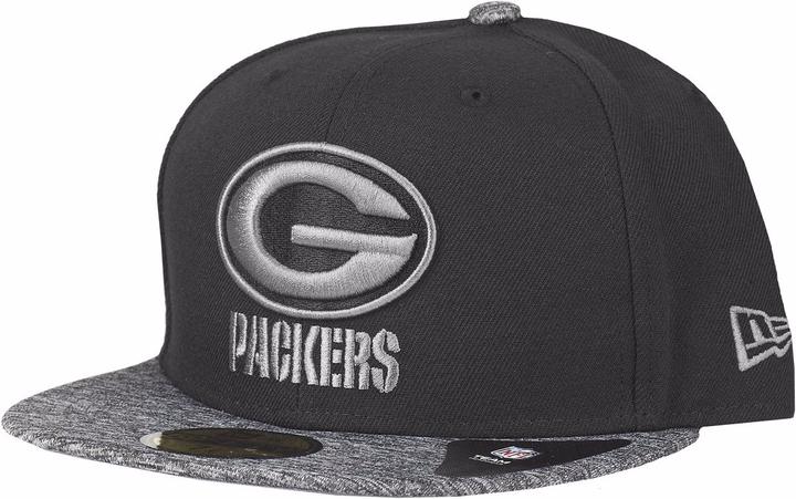 Actual product image New Era 59Fifty Grey Ii Green Bay Packers (6 7/8)