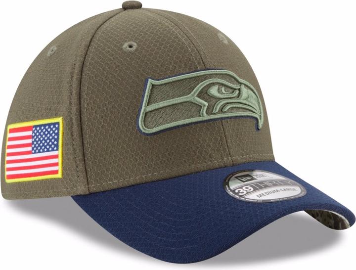 Actual product image New Era 39Thirty Salute To Service Seattle Seahawks (XL)