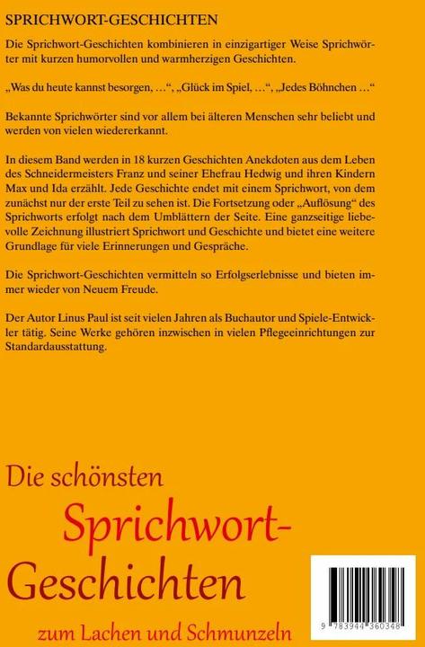 Image du produit Die schönsten Sprichwort-Geschichten zum Lachen und Schmunzeln (Allemand, Linus Paul, SingLiesel GmbH, 2018)
