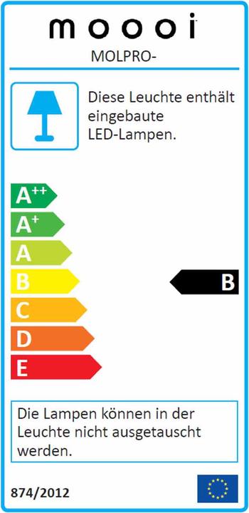 Label énergétique Moooi Prop Light Ronde Double Led Led Suspension Lampadaire