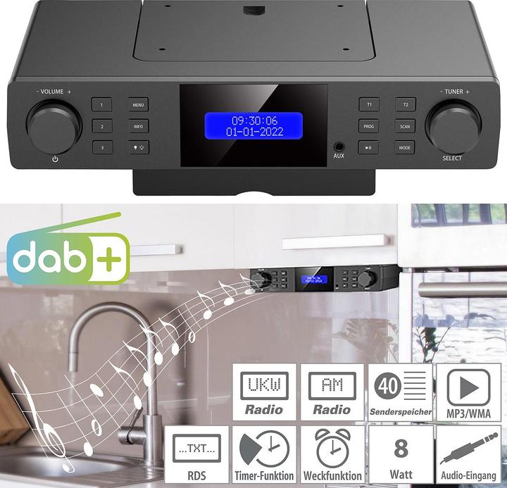 Produktbild VR-Radio Unterbau-Küchenradio (DAB+, FM)