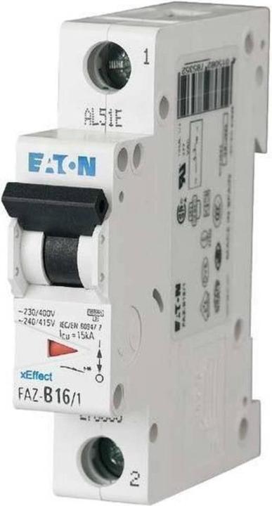 Eaton MCB, 1A, C-type, 1Pole, 15kA
