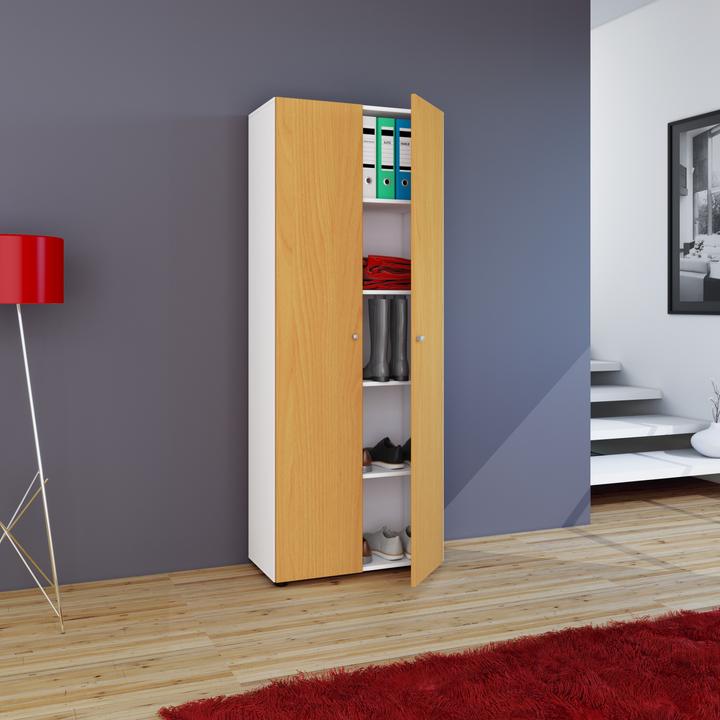 Produktbild VCM Holz Mehrzweckschrank Vandol mit Drehtüren (70 x 40 cm)