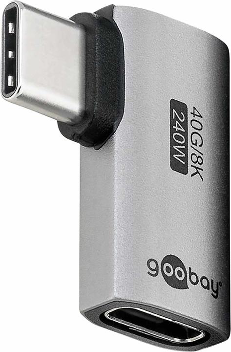 Produktbild Goobay USB-C-Adapter horizontal 90°, USB4 (240 W)