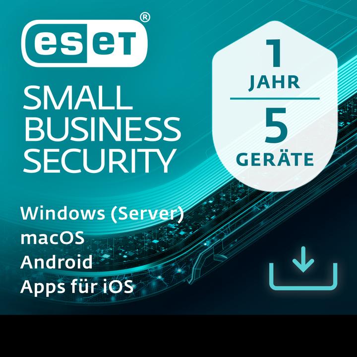 Image du produit ESET Small Business Security 5U 1Y Download Code (1 Utilisateur, 5 Périphériques/Utilisateurs, 12 mois)