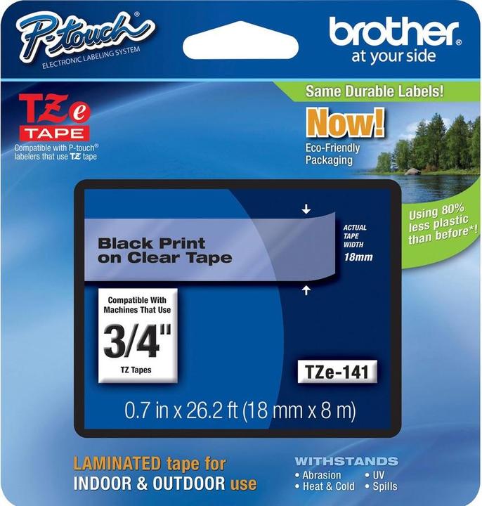 Produktbild Brother Tze-141 (1.80 cm, Schwarz)