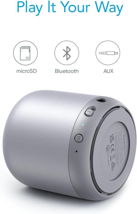Actual product image Anker Soundcore Mini - Bluetooth-Lautsprecher (15 h, Rechargeable battery operated, Electrical connection)