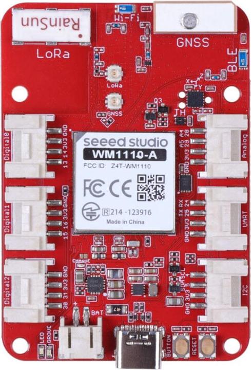 Actual product image Seeed Studio Wio LoraWAN GPS Tracker 1110 Dev Board