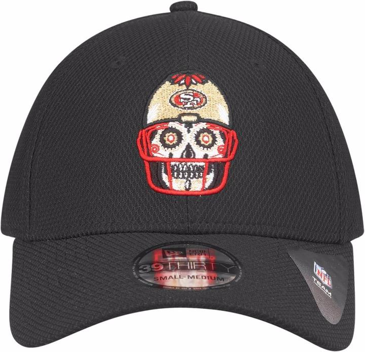 Actual product image New Era 39Thirty Stretchfit Diamond NFL Sugar Skull (S/M)
