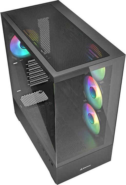 Productafbeelding Sharkoon AK6 RGB Zwart ATX (zwart) (mATX, ATX, Mini-ATX)