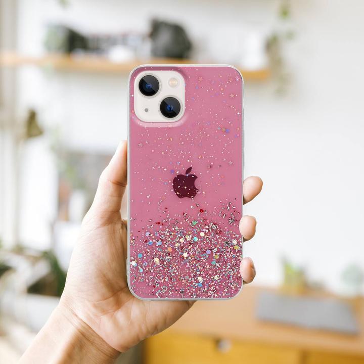 Actual product image Cadorabo TPU cover sparkling glitter (Apple iPhone 13)
