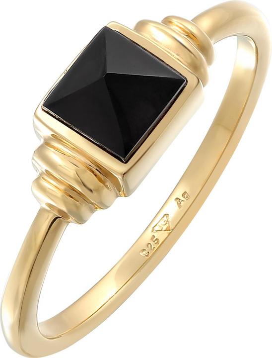 Image du produit Elli Bague en pierre précieuse, carré (54, Argent 925)