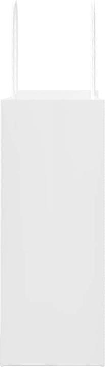 Produktbild VidaXL Kraftpapiertüten 250 Stk. mit Henkel Weiss 22x11x28 cm Papiertüte (Geschenktüte, 250 x)