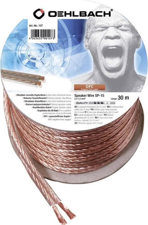 Produktbild Oehlbach Speaker Wire SP15 (30 m, 1.50 mm²)