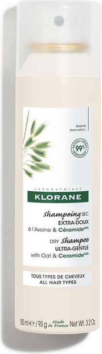 Produktbild Klorane Hafer & Ceramid (150 ml, Trockenshampoo)