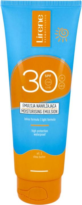 Actual product image Lirene Moisturising Emulsion Spf30 120Ml (Suntan cream, SPF 30, 120 ml)