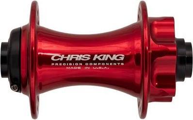 Chris King Disc 6-Loch BOOST Nabe VR, 110x15mm, 32 L., Edelstahl-Lager, red