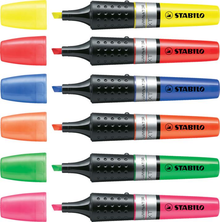 Immagine prodotto STABILO Luminator (Arancia, Giallo, Verde, Pink, 5 mm, 4 x)