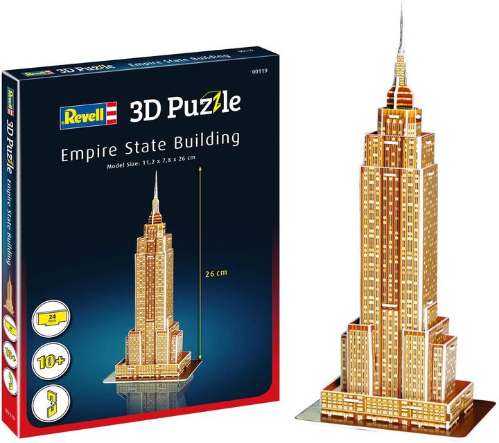Actual product image Revell Empire State Building 3D Puzzle (24 pieces)