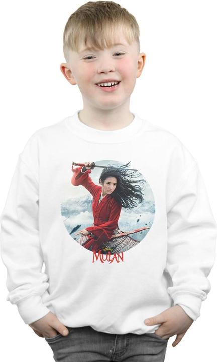 Actual product image Disney Boys Mulan Movie Sword Poster Sweatshirt (104)