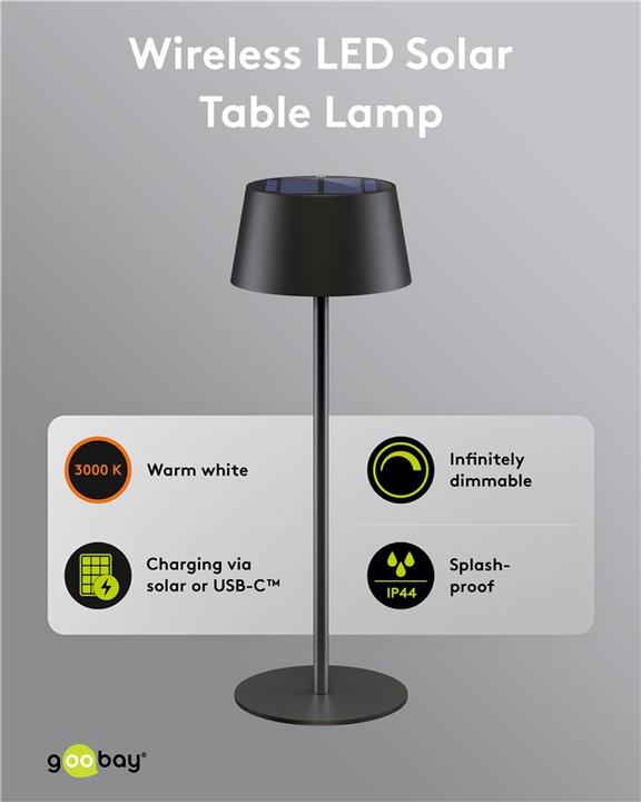 Immagine prodotto Goobay Lampada da tavolo a LED (150 lm)