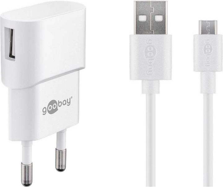 Produktbild Goobay USB-A Ladegerät mit USB Micro Kabel (5 W)