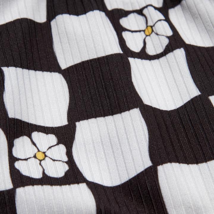 Image du produit Olaian Haut de maillot de bain brassière réglable Fille - 500 Nora noir et blanc (14, 15, 16)
