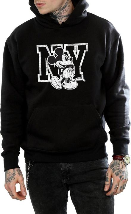 Actual product image Disney Mens Mickey Mouse NY Kicking Hoodie (L)