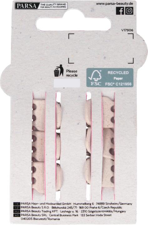 Produktbild Parsa Beauty PARSA Nature Love Haarklammer, rosa Klein, 6 Stk., aus Weizenstroh (6 Stk.)