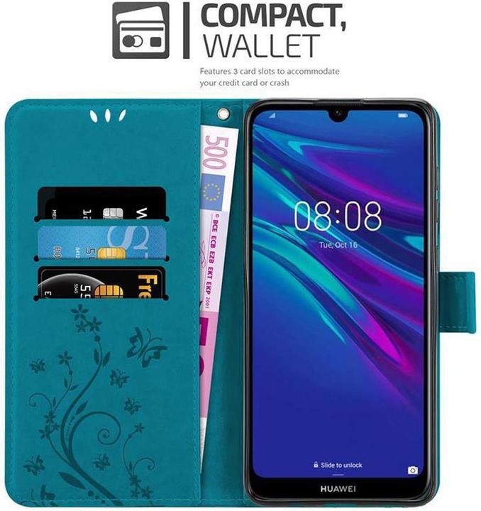 Immagine prodotto Cadorabo Copertina del libro di fiori (Huawei Y6 (2019))